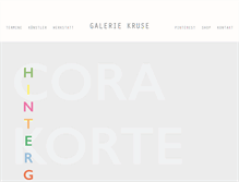 Tablet Screenshot of galerie-kruse-flensburg.de